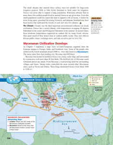 Mycenaean Civilization Develops