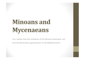Greece Minoans and Mycenaeans