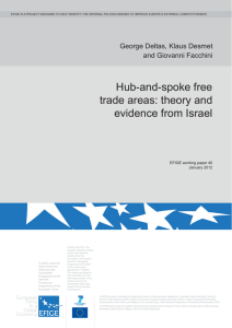 Hub-and-spoke free trade areas: theory and evidence from