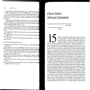 African Literature - Indiana University