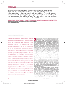 Electromagnetic, atomic structure and chemistry changes induced