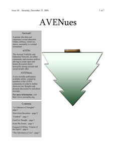 AVENues - The Asexual Visibility and Education Network