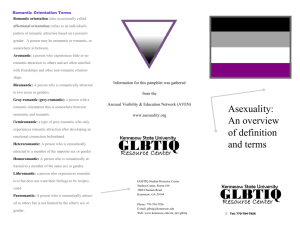 Asexuality: An overview of definition and terms