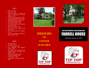 FARRELL HOUSE - Tip Top Properties