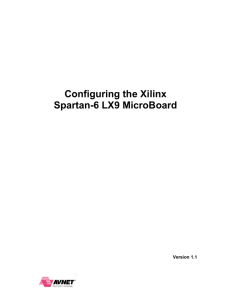 Configuring the Xilinx Spartan-6 LX9 MicroBoard