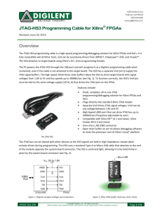 JTAG-HS3 Programming Cable for Xilinx FPGAs Overview