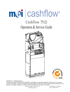 Cashflow CF7512i operation and maintenance guide