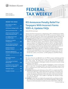 FEDERAL TAX WEEKLY