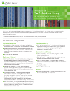 Tax Professional Library
