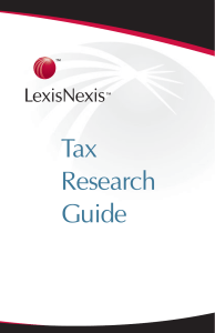 Tax Research Guide