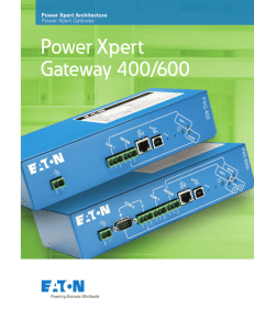 Power Xpert Gateway 400/600