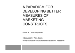a paradigm for developing better measures of marketing constructs