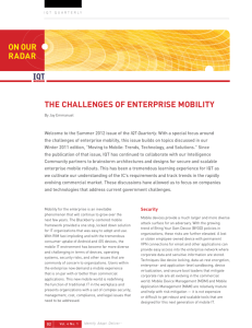 ThE chALLEngES of EnTERpRiSE MobiLiTY