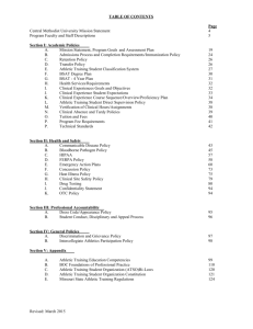 Revised: March 2015 TABLE OF CONTENTS Page Central