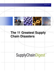 The 11 Greatest Supply Chain Disasters