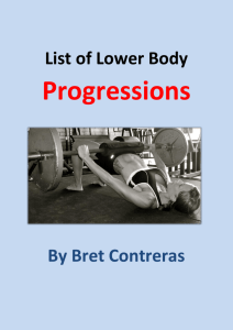 List of Lower Body Progressions