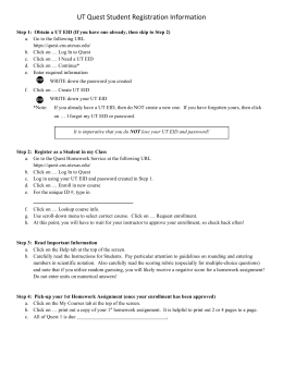 Answers to ut quest physics homework