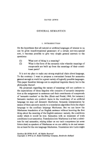 General semantics - Andrew M. Bailey