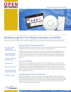 Breakthrough Wi-Fi for Wireless Resellers and WISPs