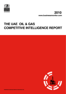 the UAE oil & gas competitive intelligence report