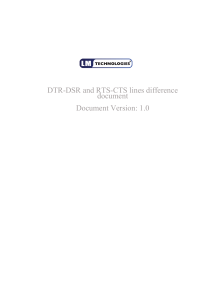 DTR-DSR and RTS-CTS lines difference