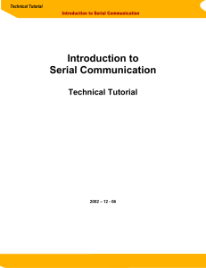 Introduction to Serial Communication