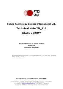 Technical Note TN_111 What is a UART?