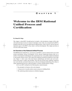 Welcome to the IBM Rational Unified Process and