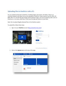 Uploading Files to OneDrive with a PC