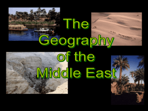 The Geography of the Middle East