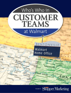 Who's Who in Customer Teams at Walmart