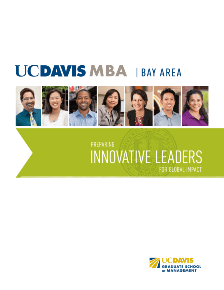 Bay Area MBA Brochure - UC Davis Graduate School Of Management