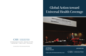 Global Action toward Universal Health Coverage