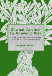 Global Action to Prevent War