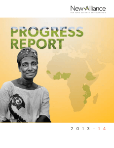 2013–2014 Progress Report - New Alliance for Food Security and