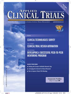 clinical trial design automation developing a successful peer