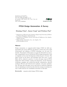 FPGA Design Automation: A Survey - VAST lab
