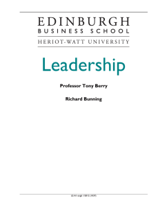 Leadership - Edinburgh Business School
