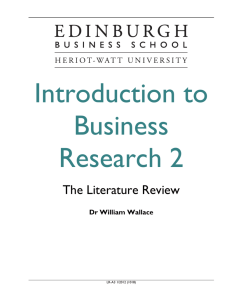 Introduction to Business Research 2