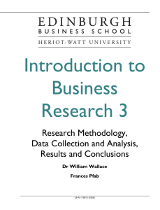 Introduction to Business Research 3