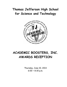 academic boosters, inc. awards reception