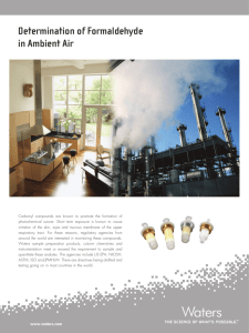 Determination of Formaldehyde in Ambient Air