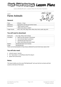 Farm Animals - ESL KidStuff