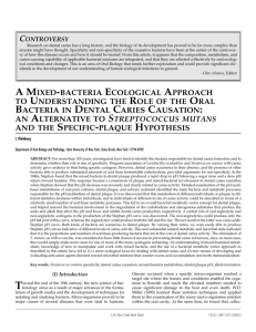 a mixed-bacteria ecological approach to understanding