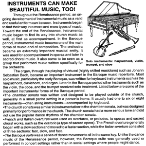 Instruments Notes