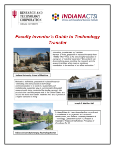 Faculty Inventor's Guide to Technology Transfer