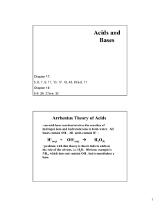 Acids and Bases