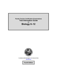 Biology 6–12 - Teacher Certification Testing