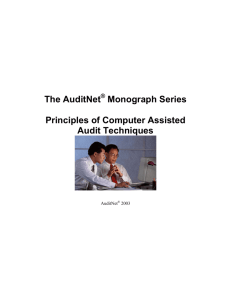 Principles of Computer Assisted Audit Techniques