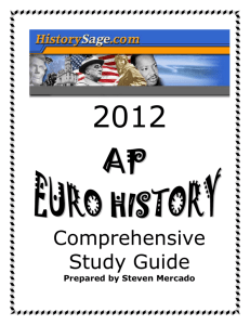 AP European History - The Heritage School